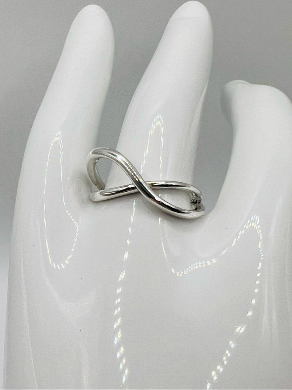 Pandora Essence Organically Shaped Infinity Ring, Sterling Silver 925